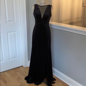Floor-length velvet dress, size 8